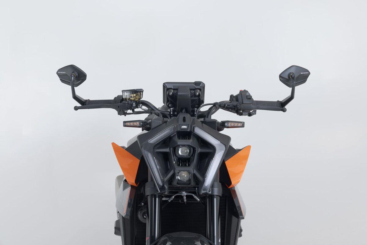 SW MOTECH Bar End Mirrors For KTM DUKE 790 ABS 2014-2024 Black MIR.04.641.10000