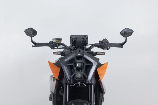SW MOTECH Bar End Mirrors For KTM DUKE 790 ABS 2014-2024 Black MIR.04.641.10000