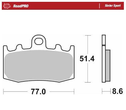 Moto-Master RoadPro Sinter Sport For BMW K 1300 S 2000-2015 406205