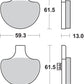 Sbs Sintered Metal Harley/Buell Brake Pads For Harley FLSTSC 1584 84-07 579H.HS