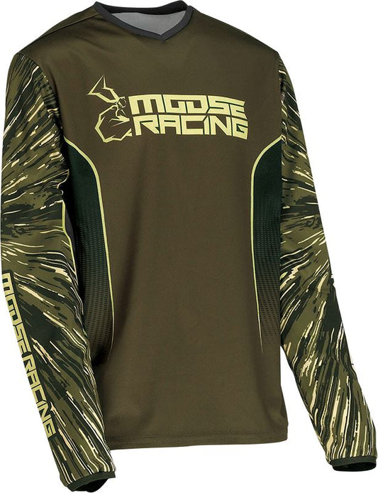 Moose Racing Jersey Youth Agroid Olive/Tan 24 Model