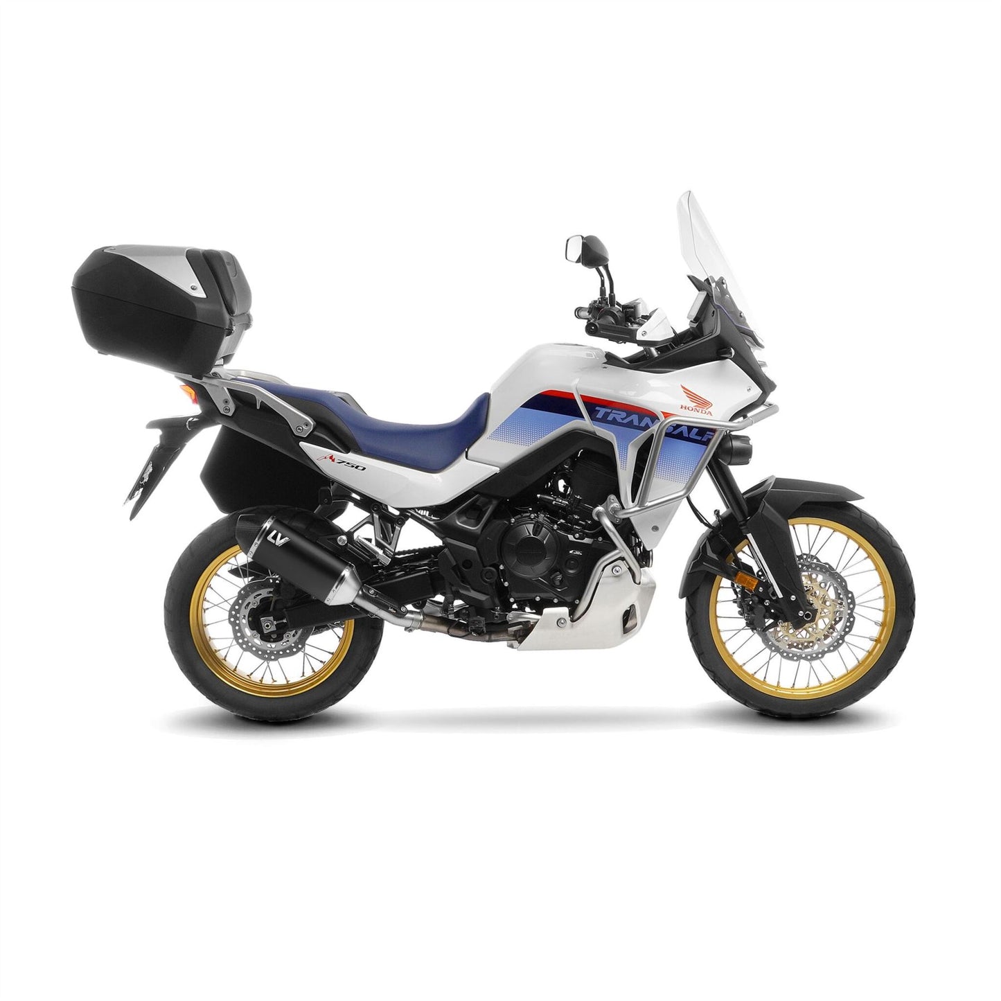 Leovince Muffler Lv-14 For Honda Xl 750 23-24 Black Stainless Steel 15601b