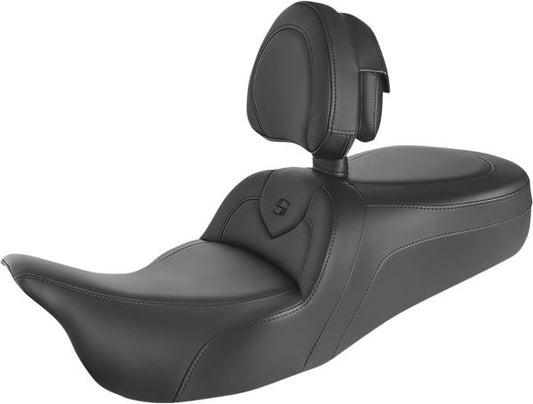 SADDLEMEN Roadsofa™ Seat Black Includes Backrest 808-07B-187TBR