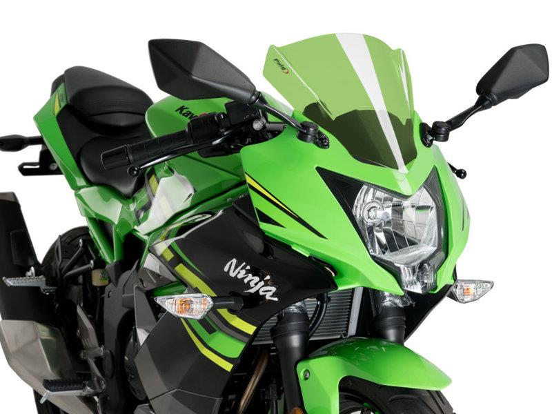 PUIG Z-Racing Screen Green for Kawasaki Ninja 125 19-25 3539V