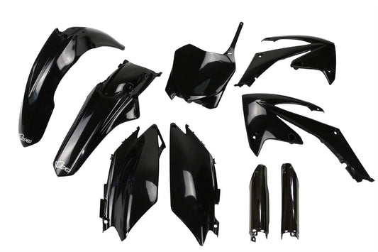 UFO COMPLETE BODY KIT HONDA CRF250R/CRF450R [EXCEPT US] BLACK HOKIT114E-001