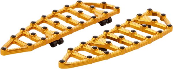 Arlen Ness MX Billet Floorboards Gold Aluminum For HD FLHCS 1868 65-24 410-010