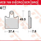 Trw SV Series Sindered Brake Pads For Kawasaki ZX-6 R 600 2006-2016 MCB789SV