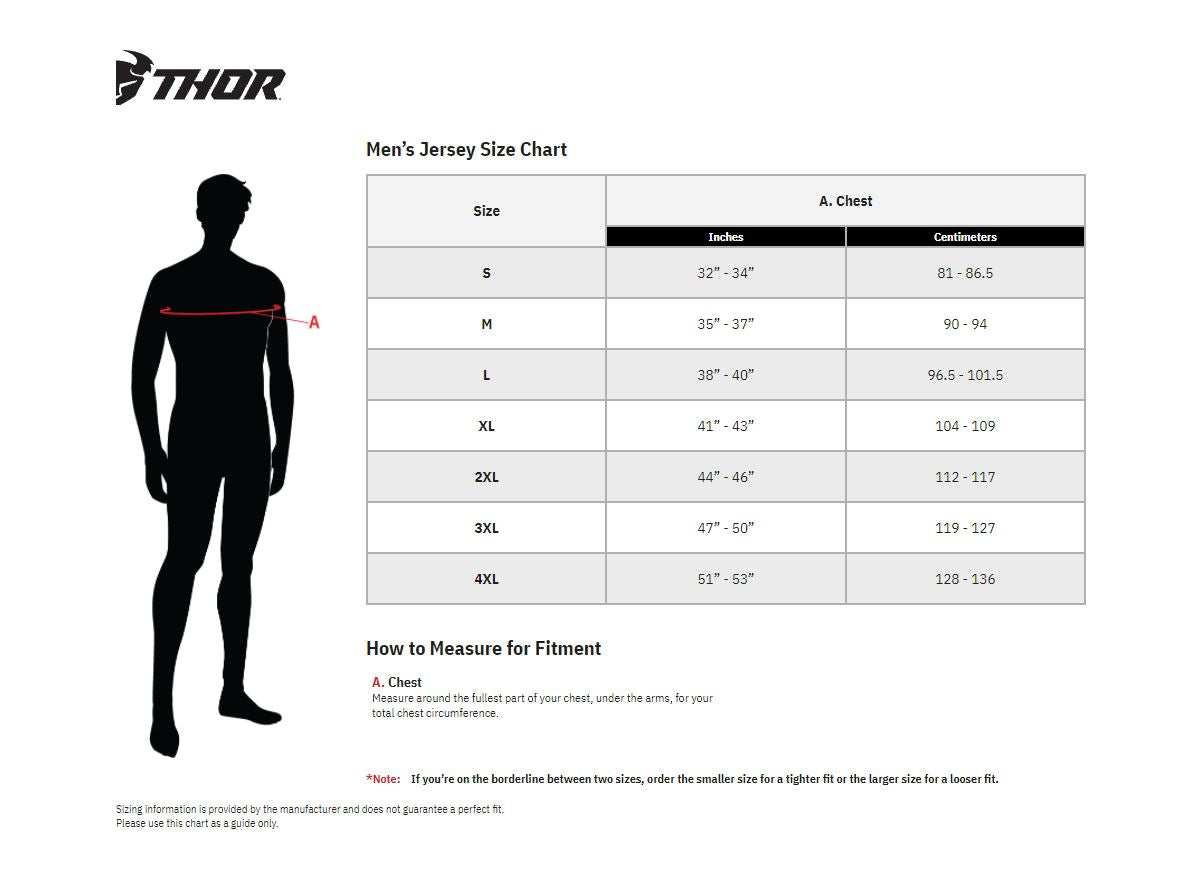 Thor Jersey Sector Checker Grey/Acid 24 Model