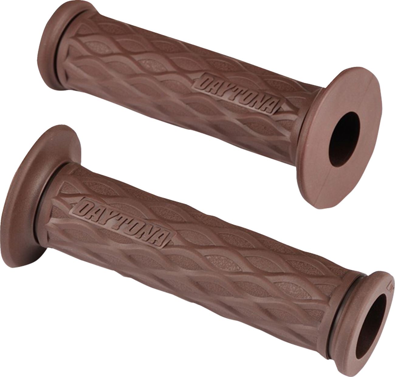 Daytona GRIPPYGRIP GGD-Nami Grip Brown Open End 7/8 Handlebar Pair 88562