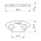 Puig Slimline Mirror Screw Caps Black 6277O