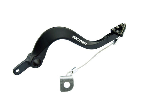 Scar Racing Brake Pedal For Kawasaki KX 450 2006-2026 Black RBP303BK