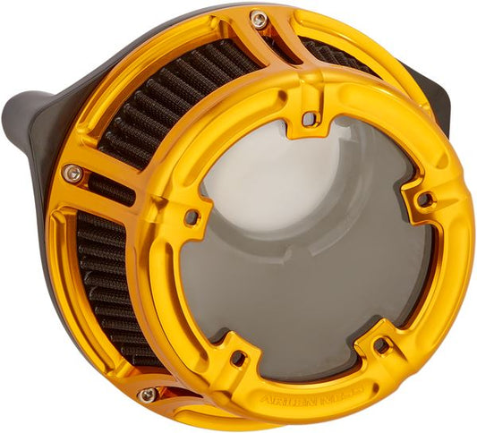 Arlen Ness Method Clear Series Air Cleaner Gold For HD FXDF 1690 91-17 18-177