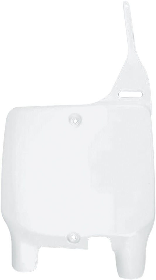 UFO FRONT NUMBER PLATE SUZUKI RM125/250 WHITE SU03904-041