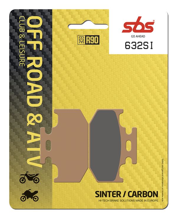 Sbs SI Offroad Sintered Brake Pads For Yamaha XSR 125 1989-2024 632SI