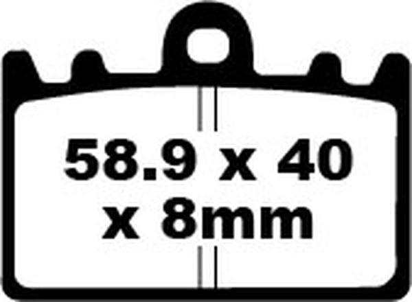 Ebc FA-HH Series Sindered Brake Pads For Kawasaki ZXR 400 1991-1999 FA180HH