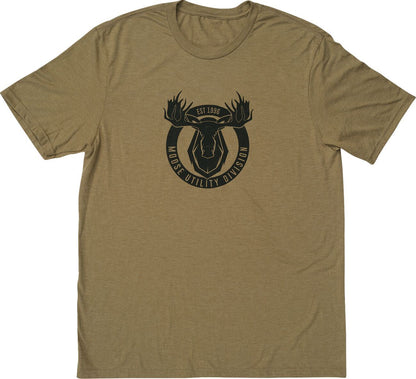 Moose Racing T-Shirt Mud Badge Brown