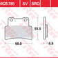 Trw All Round Sintered Metal Brake Pads For Aprilia SL 900 2007-2024 MCB785