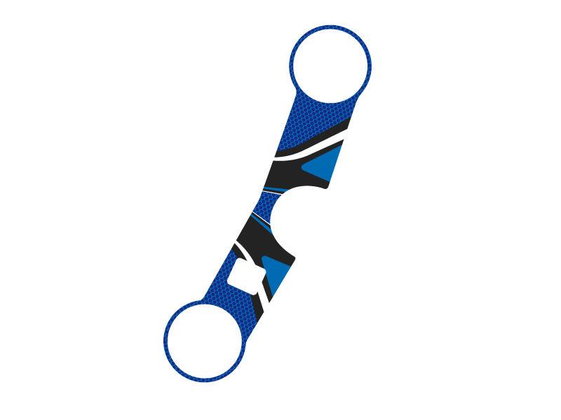 PUIG Radikal Yoke Protector Blue for Suzuki GSX R 750 04-05 6941A