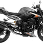 Leovince Exhaust Lv-14 For Triumph Street Triple 765 23-24 Black Steel 15608bu