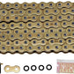 DID Drive Chain 520 ERV7 Gold Rivet ERV7 Series 120 L 4525516361255