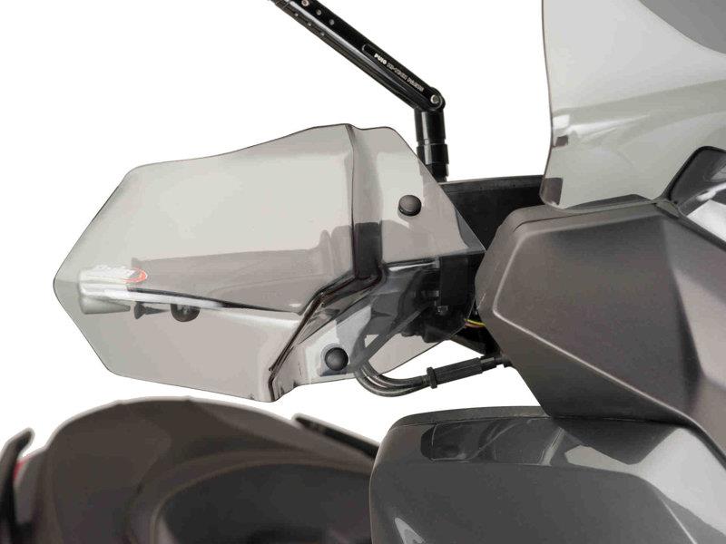 PUIG Handguards Maxiscooter Light Smoke for Yamaha XMax 125/250/300/400 14-23 8111H