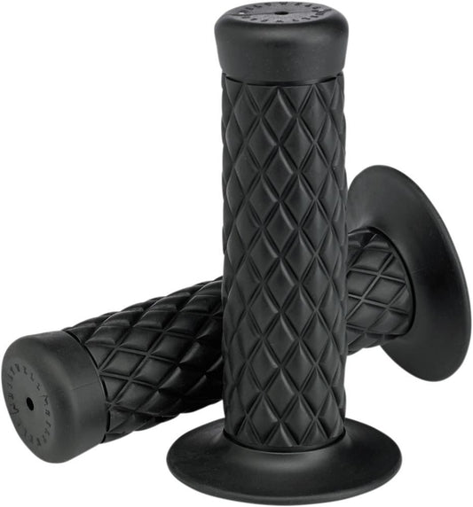 Biltwell Thruster 1″ Grips Kraton Rubber Black To Fit Harley V-Twin