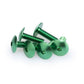 PUIG M6 Domed Screws 20mm x 6 Green Universal 0657V