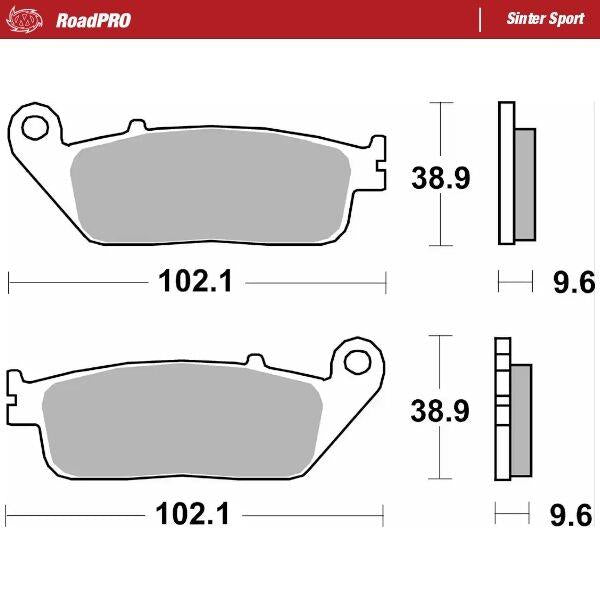 Moto-Master RoadPro Sinter Sport For Honda NX 500 A 1994-2026 404005