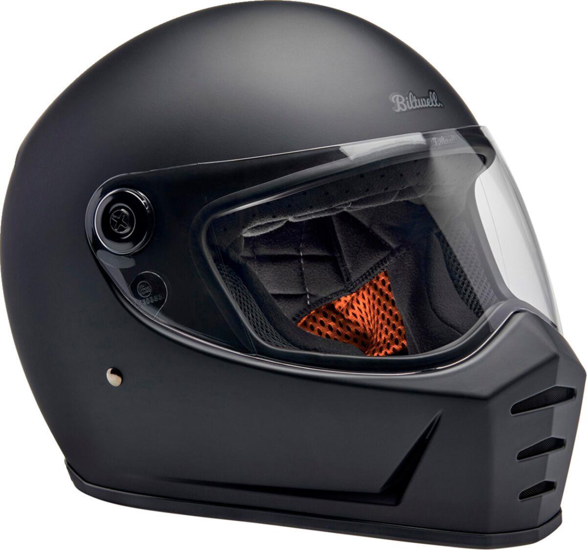 BILTWELL Lane Splitter Flat Black Motorcycle Helmet