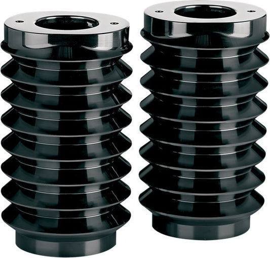 Arlen Ness Aluminum Fork Boot Covers Black For HD FLHX 1690 86-13 20-004