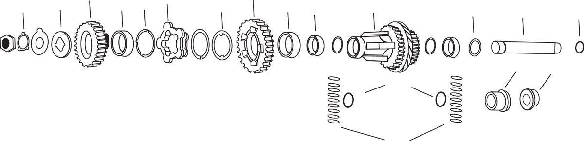 Eastern Motorcycle Parts Countershaft Bushing Harley FXWG 1340 36-86 A-35791-36