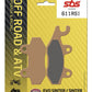 Sbs RSI Offroad Racing Sintered Brake Pads For Kawasaki KLX 230 1987-2025 611RSI
