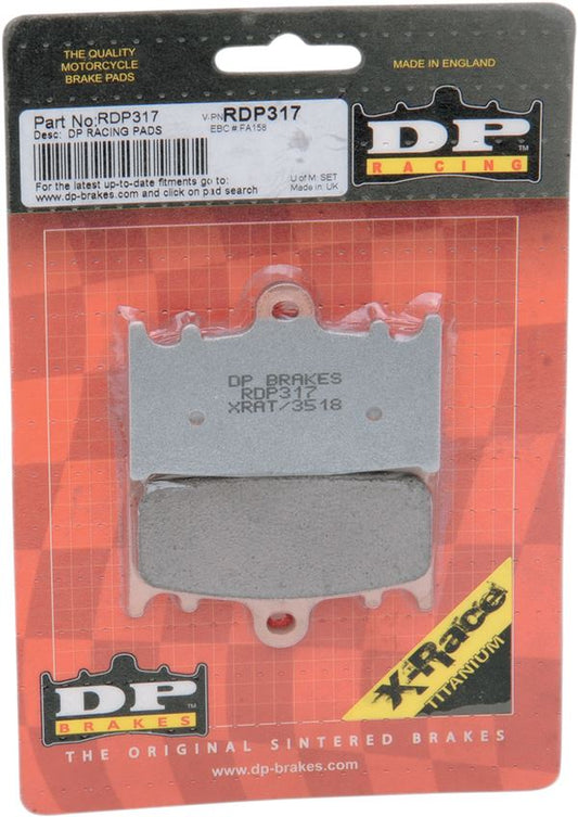 Dp Brakes RDP Race Pads/X-Race Pads For Suzuki SV 650 X 1988-2026 RDP317