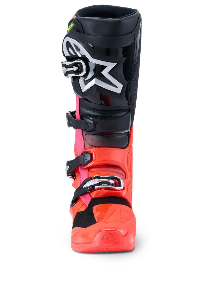 ALPINESTARS Tech 7 Boots BLK/RD FLUO/PINK 2025 Model