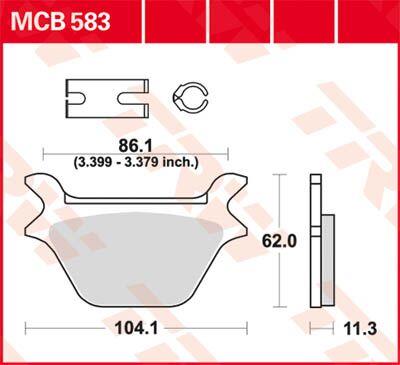 Trw All Round Sintered Metal Brake Pads For Harley XLH 883 1987-1999 MCB583