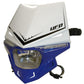 UFO STEALTH HEADLIGHT (12V/35W & LED) DUAL COLOR WHITE/REFLEX-BLUE PF01715W089