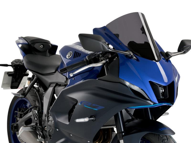 PUIG R-Racer Screen Black for Yamaha YZF R6/Race/R7 17-25 3633N