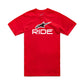 Alpinestars T-Shirt Ride 4 0 Ss Red/White/Black 24 Model