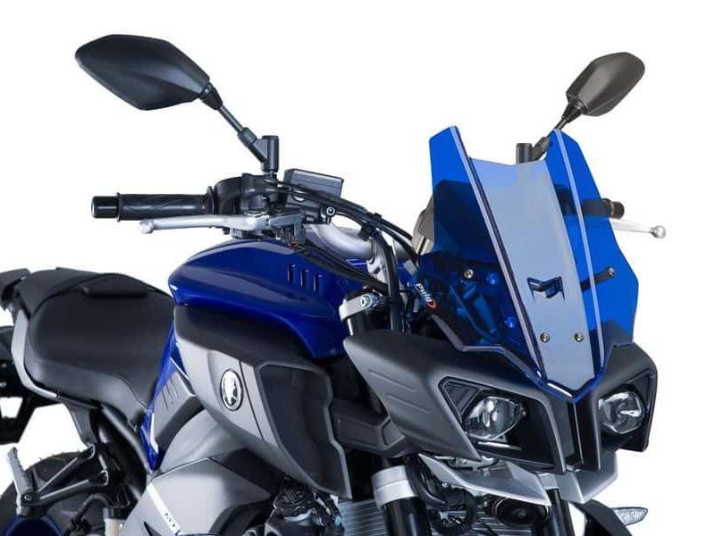 PUIG Touring Screen Blue for Yamaha MT-10/MT-10 SP 16-21 8917A
