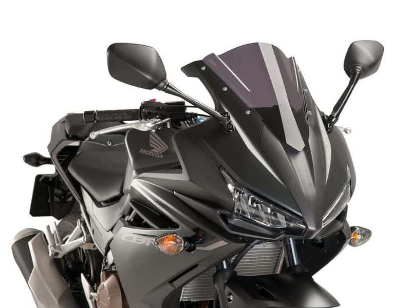 PUIG Z-Racing Screen Dark Smoke for Honda CBR500 R 16-18 8903F