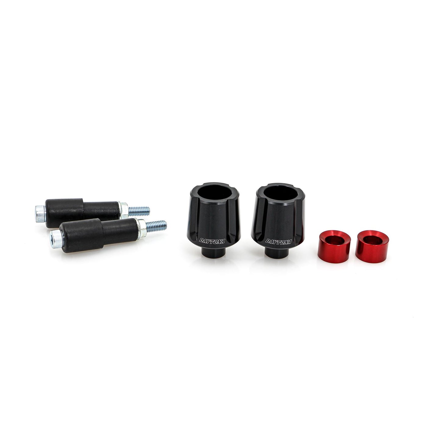 Daytona Compass Handlebar End Anodized Red 30mm Fit 14-19mm (Pair) 80897