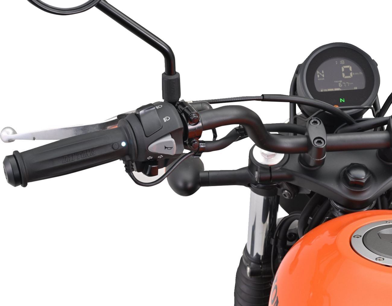 Daytona Heated Grip 7/8 Handlebar 4-Level Heat Control Black Grips 81044