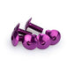 PUIG M6 Domed Screws 15mm x 6 Purple Universal 0611L