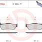 BREMBO BRAKE PAD CARBON CERAMIC TT PRIME LINE RR 07BB04TT