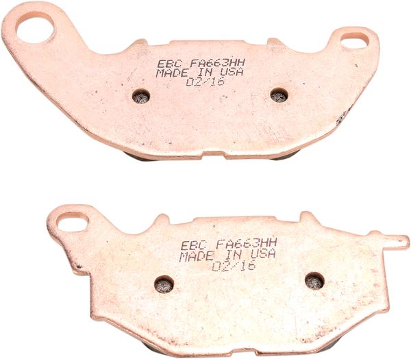 Ebc Sintered "HH" Brake Pads For Yamaha MT-03 2015-2022 Copper Alloy FA663HH