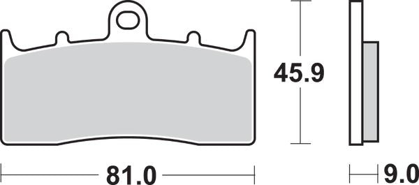 Sbs HS Street Excel Sintered Front Brake Pads For BMW K 1600 B 2001-2024 778HS
