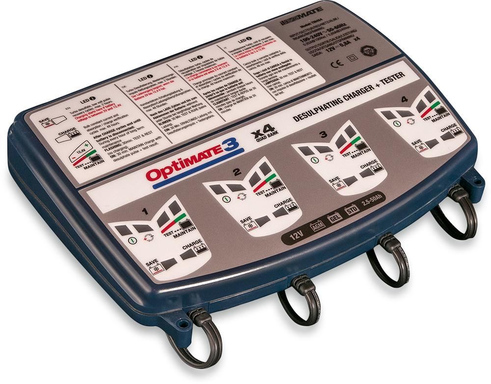 Optimate Battery Charger Four Banks Optimate 3 12v Optimiser Maintaining Desulfating