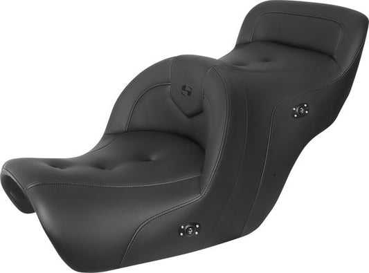 SADDLEMEN Roadsofa™ 2-Up Seat Seat Black Heated Without Backrest H88-07-181HCT