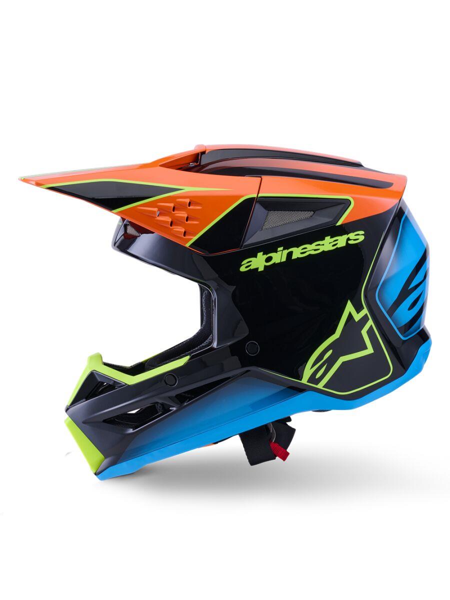 ALPINESTARS SM3 Fray Helmet BLK/OR/YL 2025 Model