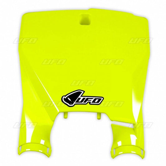 UFO STADIUM FRONT NUMBER PLATE HUSQVARNA FLUO YELLOW HU03373-DFLU